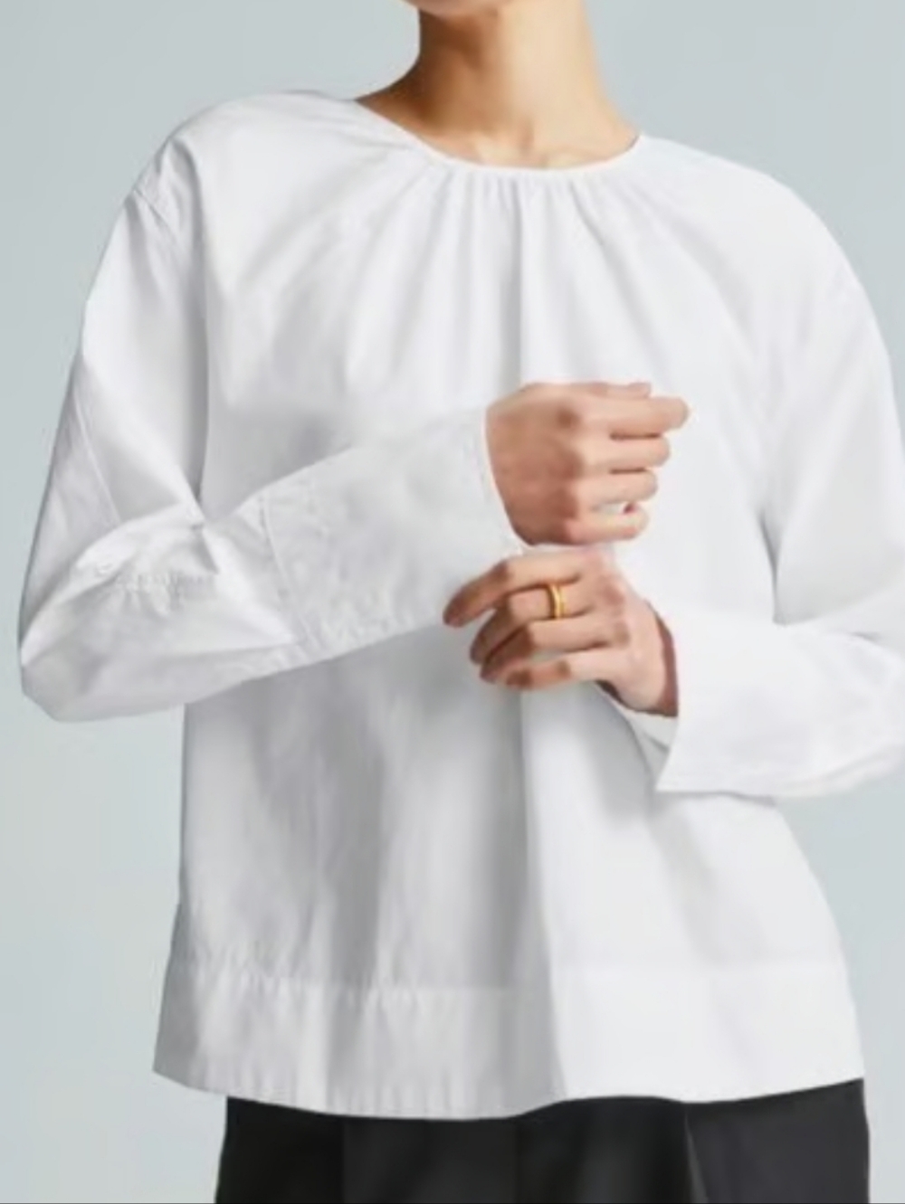 EVERLANE The Poplin Breeze Top